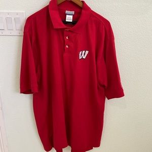 Rare Reebok University of Wisconsin vintage polo